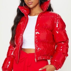 Red Puffer coat